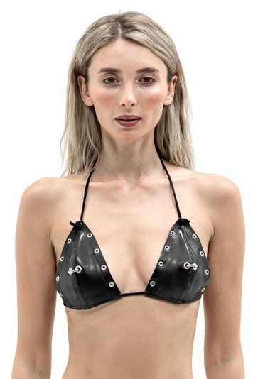 Латексний бра "MIA". Чорний MIA-BRA-BLK-S фото