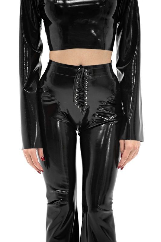 Латексні штани "LARA". Чорні LF-PANTS-LARA-BLK-XS фото